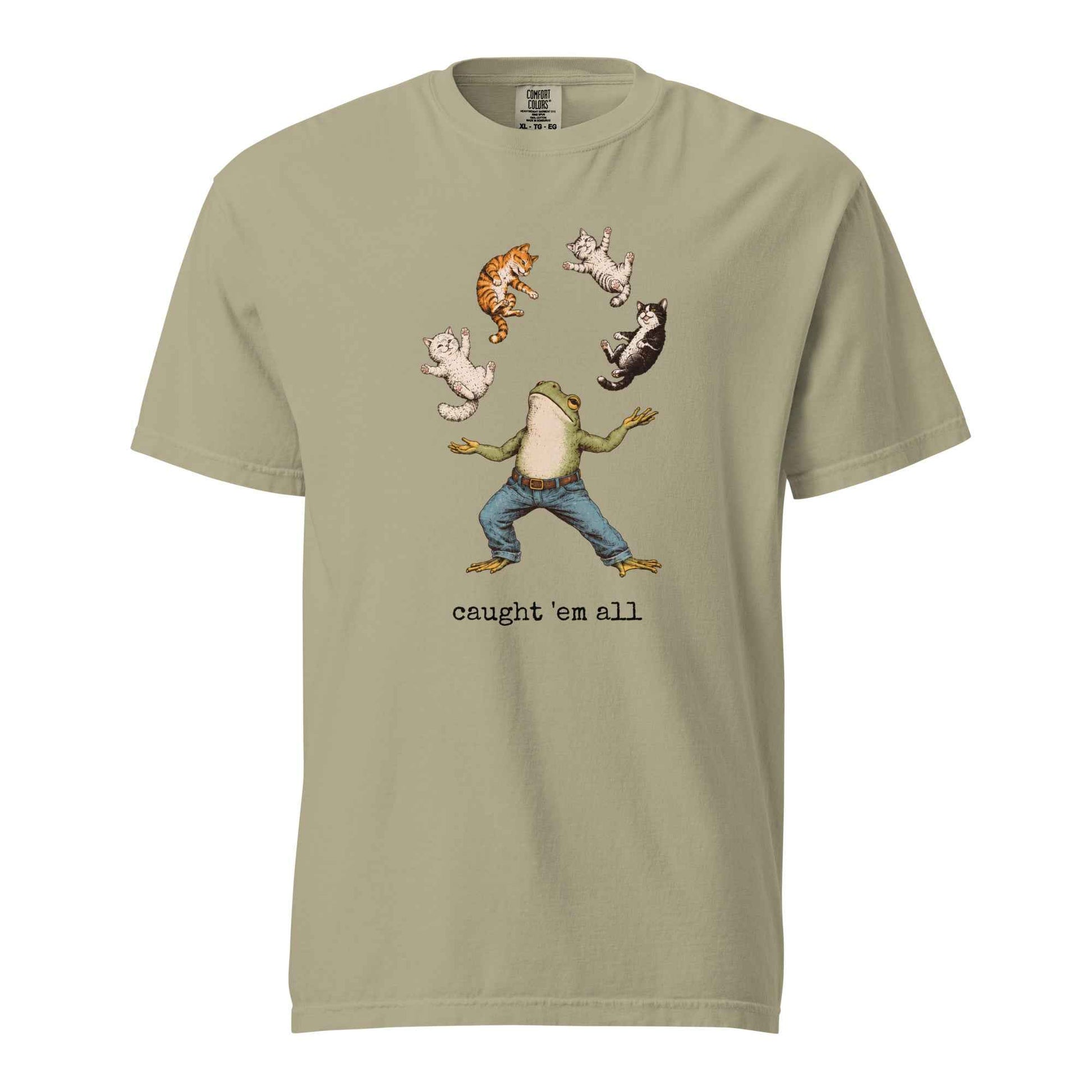 Caught ’Em All Frog & Cats T-Shirt