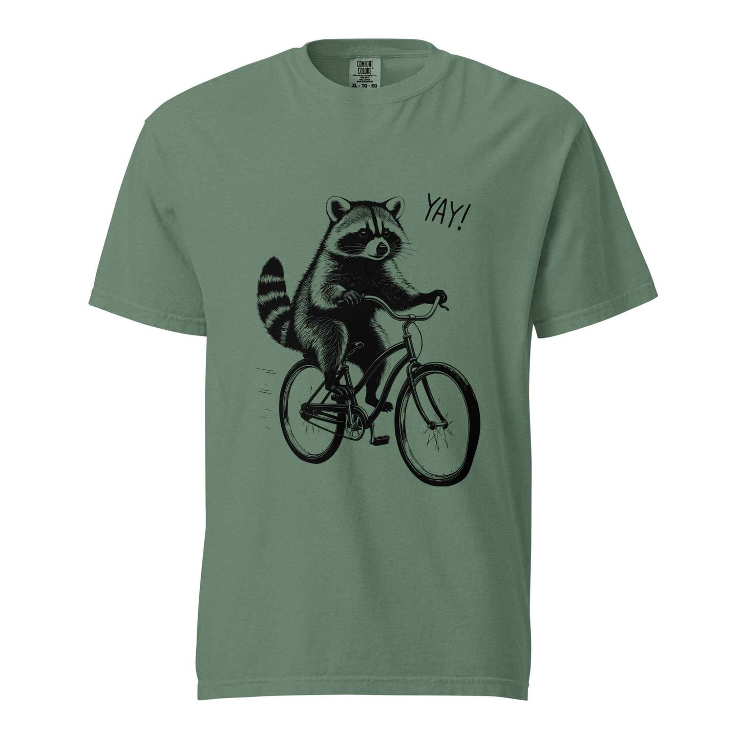 Funny Raccoon Bike Shirt, Cycling Raccoon Gift