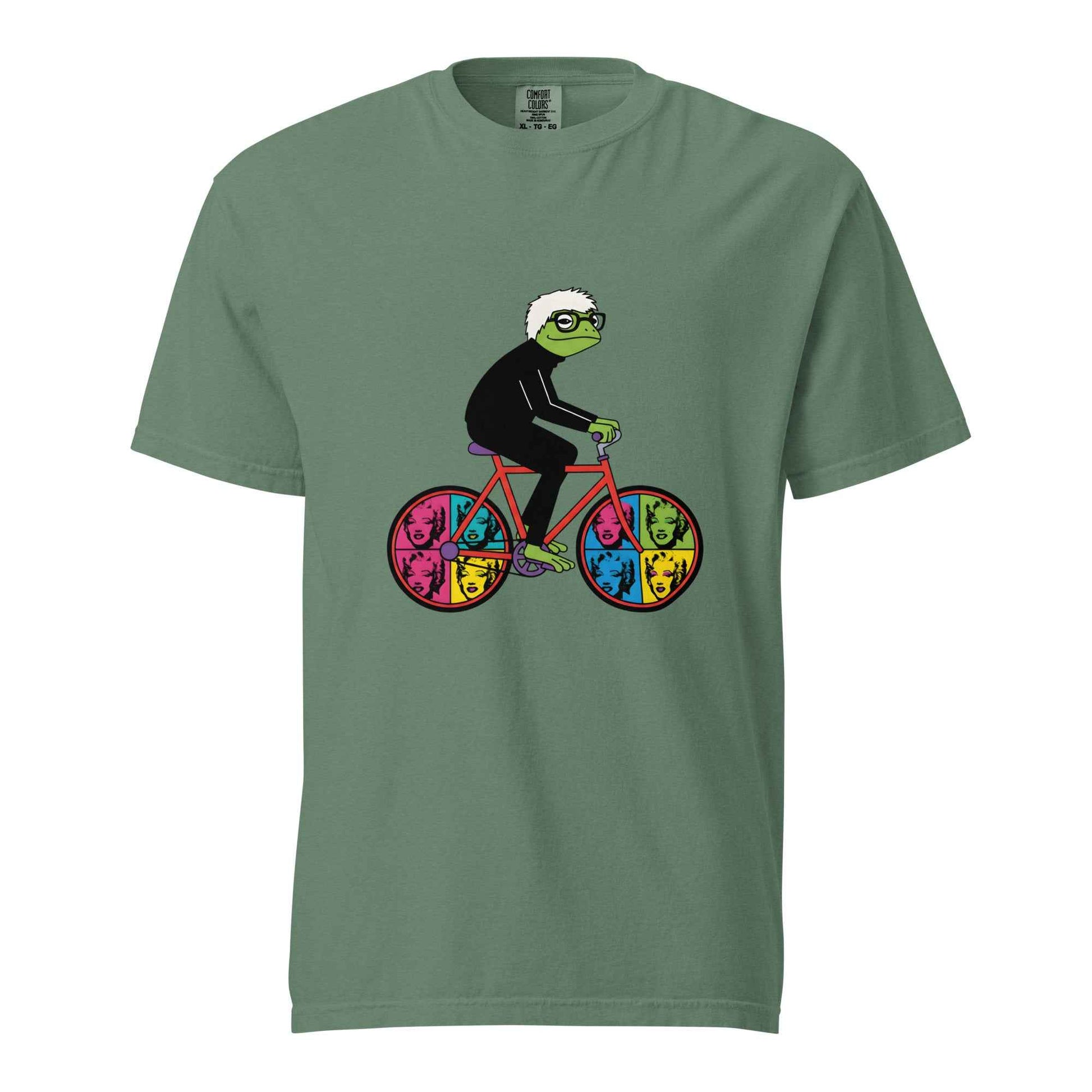 Andy Warhol-Inspired Frog Cyclist T-Shirt