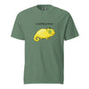 Light green Chamelemon fruit pun tee funny chameleon lemon design - unique animal pun shirt