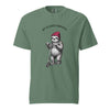 Off to Cause a Kerfuffle Funny Sloth Scooter T-Shirt Light Green