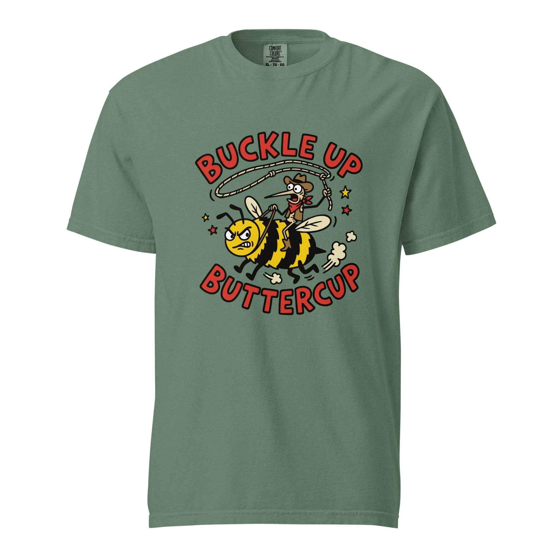 Buckle Up Buttercup T-Shirt, Funny Cowboy Bee