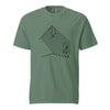 Minimalist Cat T-Shirt, Funny Stairs Line Art Tee