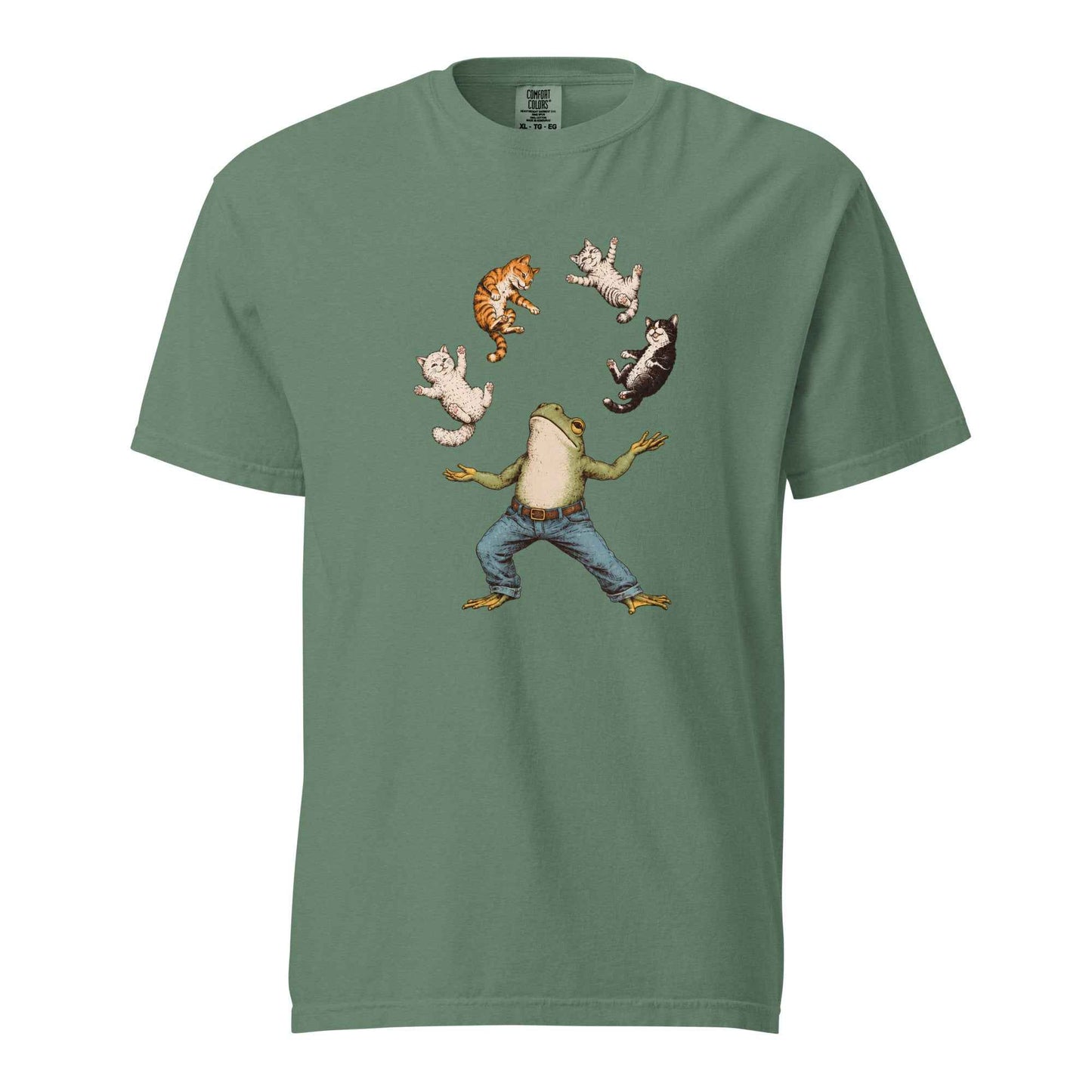 Frog Juggling Cats T-Shirt