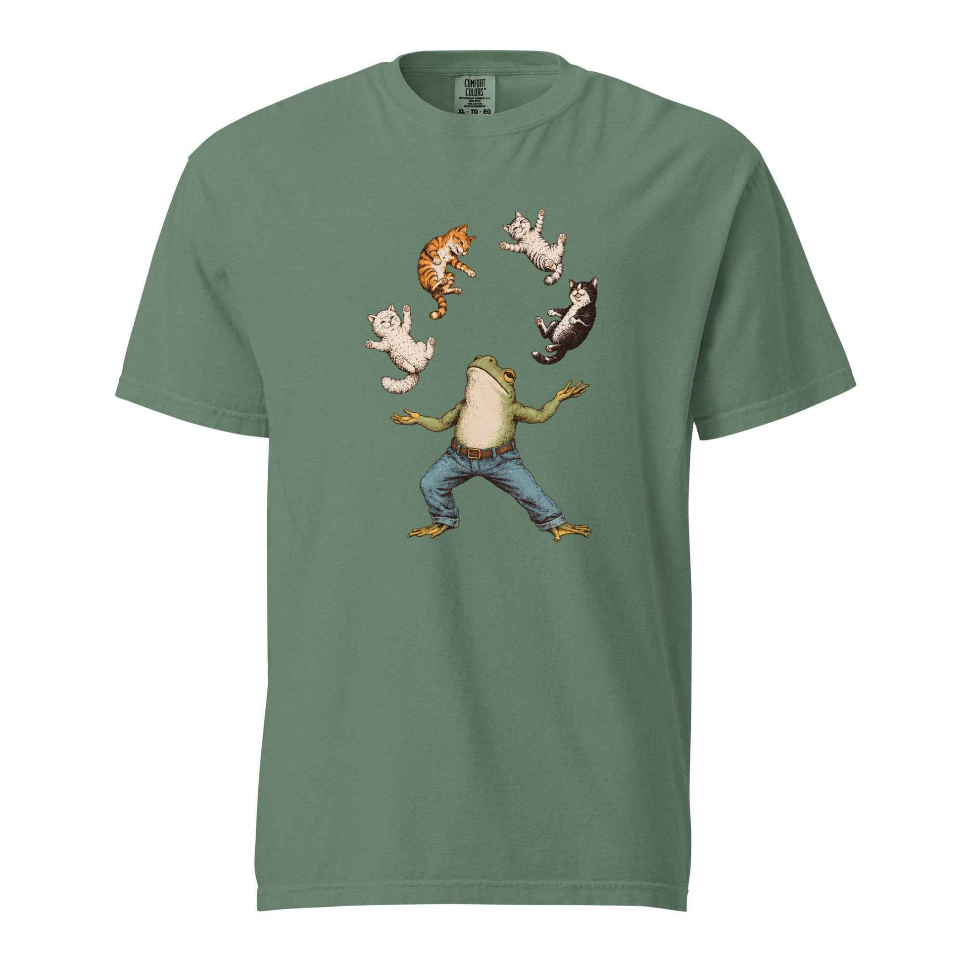 Frog Juggling Cats T-Shirt