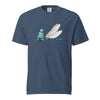 Dragonfly in a Beanie T-Shirt - Cute Insect Graphic Tee Midnight