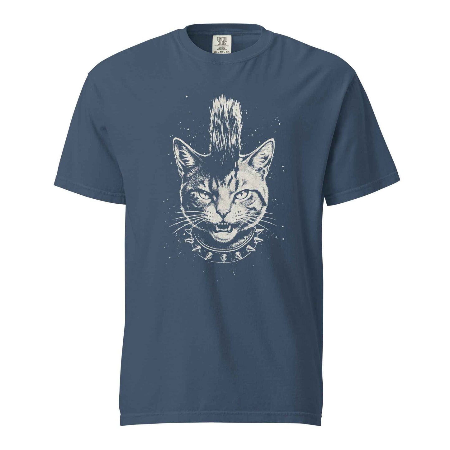 Punk Cat T-Shirt, Funny Mohawk Cat