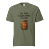 I'm Fine. Everything Is Fine. Funny Pickled Carrot T-Shirt