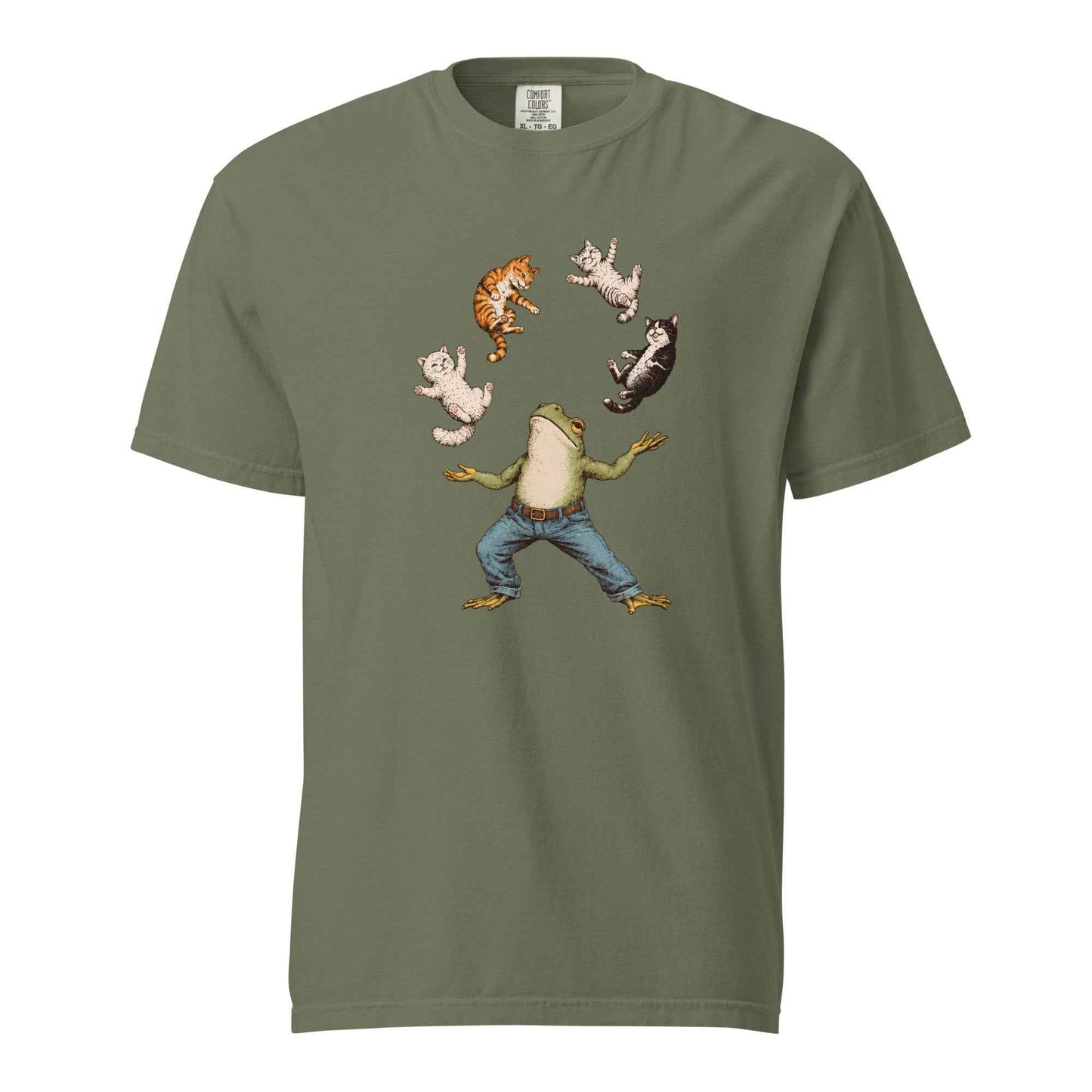 Frog Juggling Cats T-Shirt