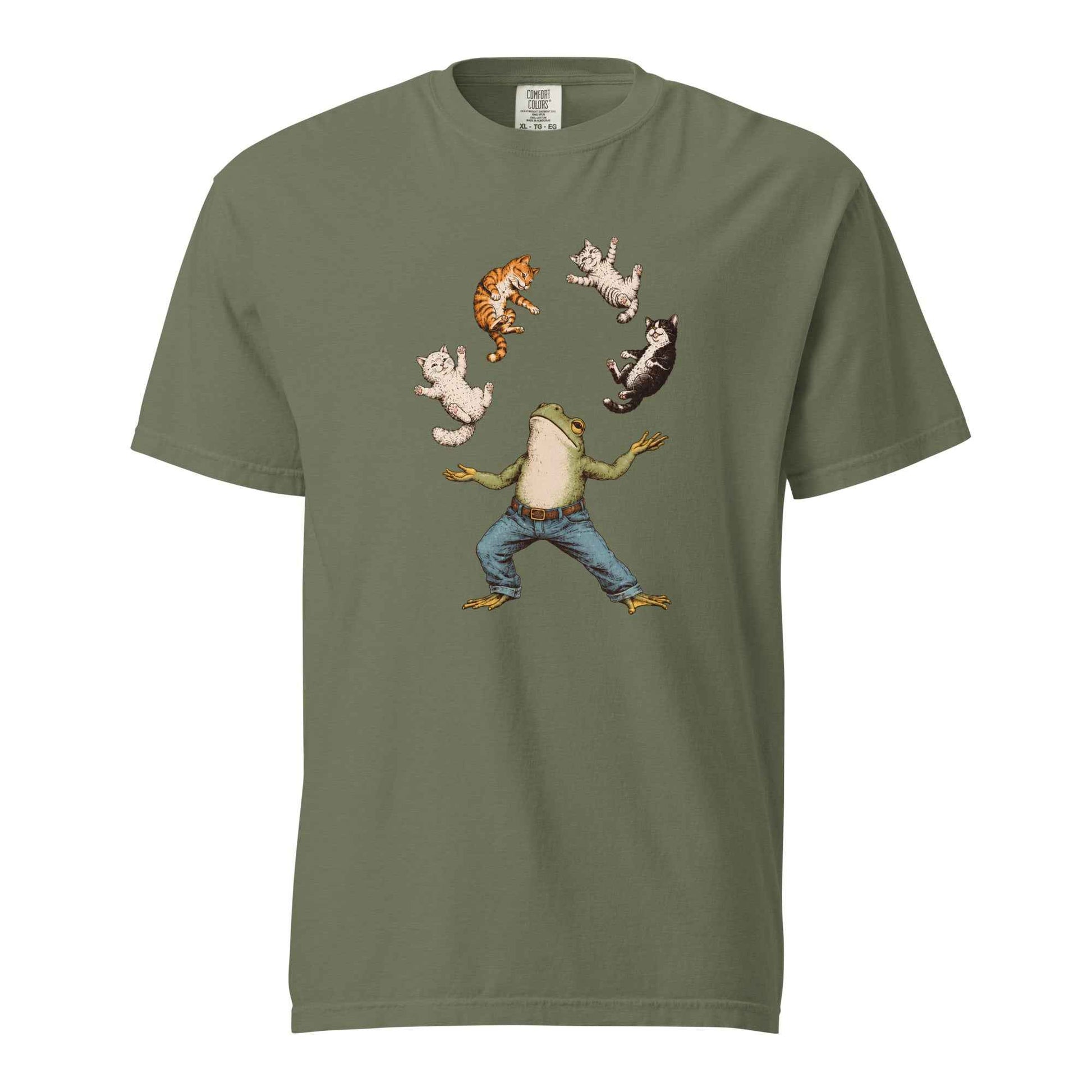 Frog Juggling Cats T-Shirt