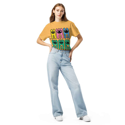 Unisex Garment-Dyed Heavyweight Comfort Colors T-Shirt, Abstract Octopus Tee, Radiant Art T-shirt