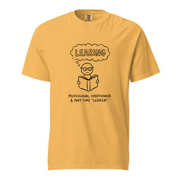 Mustard yellow Meme Minnesota Learing Center daycare fraud graphic t-shirt - learing center troll face gift