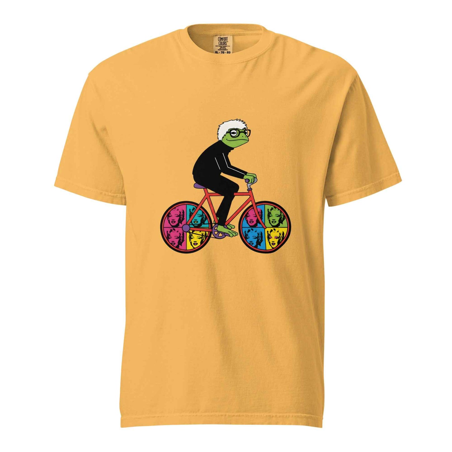 Andy Warhol-Inspired Frog Cyclist T-Shirt