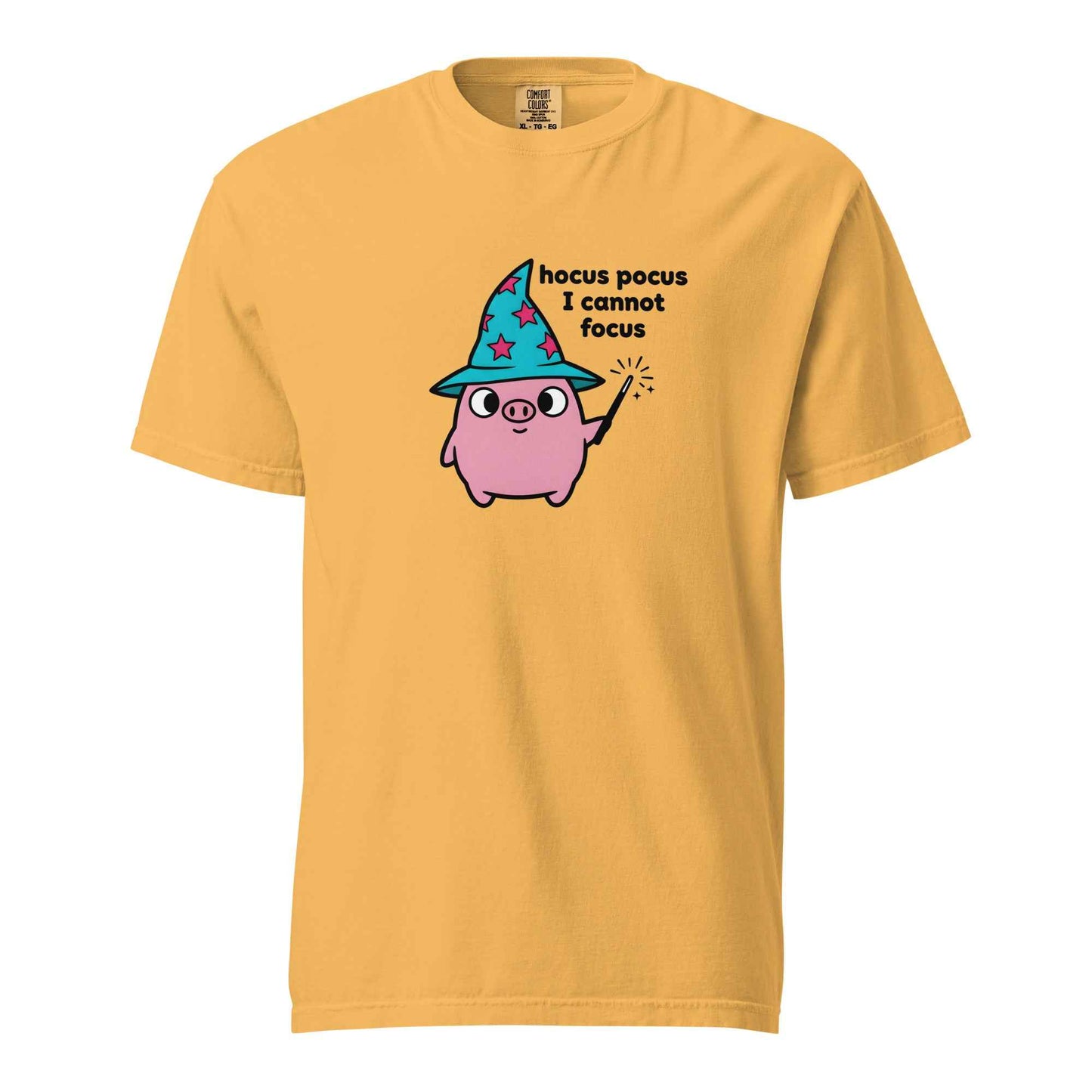 Funny Wizard Pig T-Shirt, Cute ADHD Humor Tee