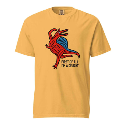 Funny Dinosaur T-Shirt “First Of All I’m A Delight”