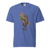 Blue newly discovered Spinosaurus mirabilis dinosaur t-shirt - hell heron dinosaur tee