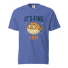 Funny Pufferfish T-Shirt | It’s Fine-ish Burnout Tee