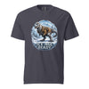 Ice Age Ready Yutyrannus T-Shirt. Feathered Dinosaur Graphic Tee
