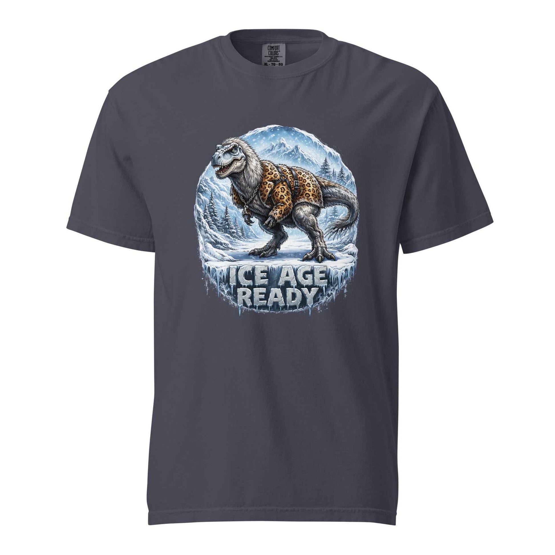 Ice Age Ready Yutyrannus T-Shirt. Feathered Dinosaur Graphic Tee