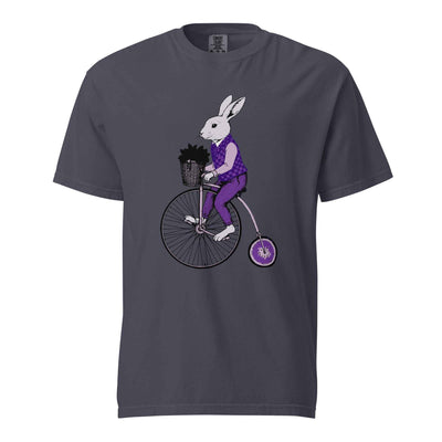 Vintage Bunny Bicycle T-Shirt — Rabbit on Penny Farthing