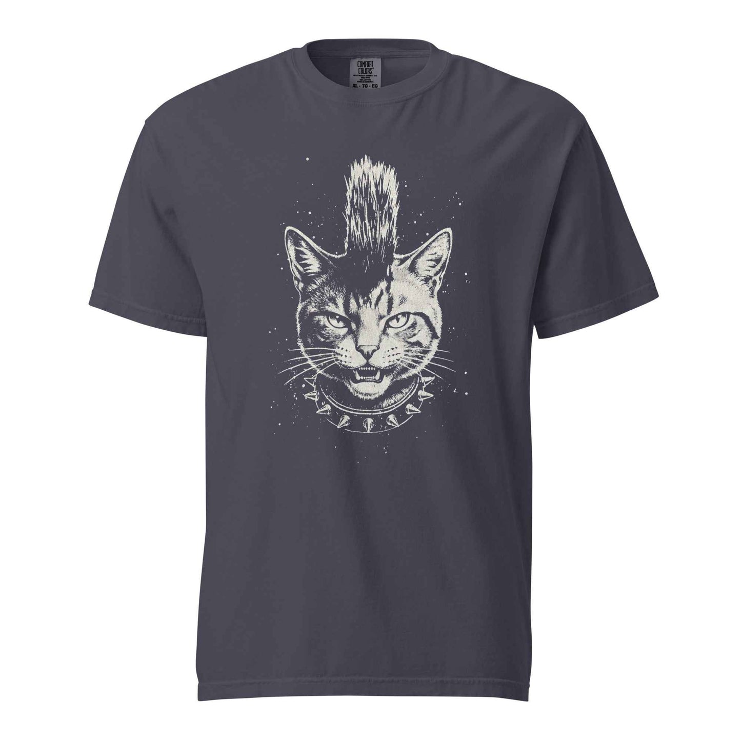 Punk Cat T-Shirt, Funny Mohawk Cat