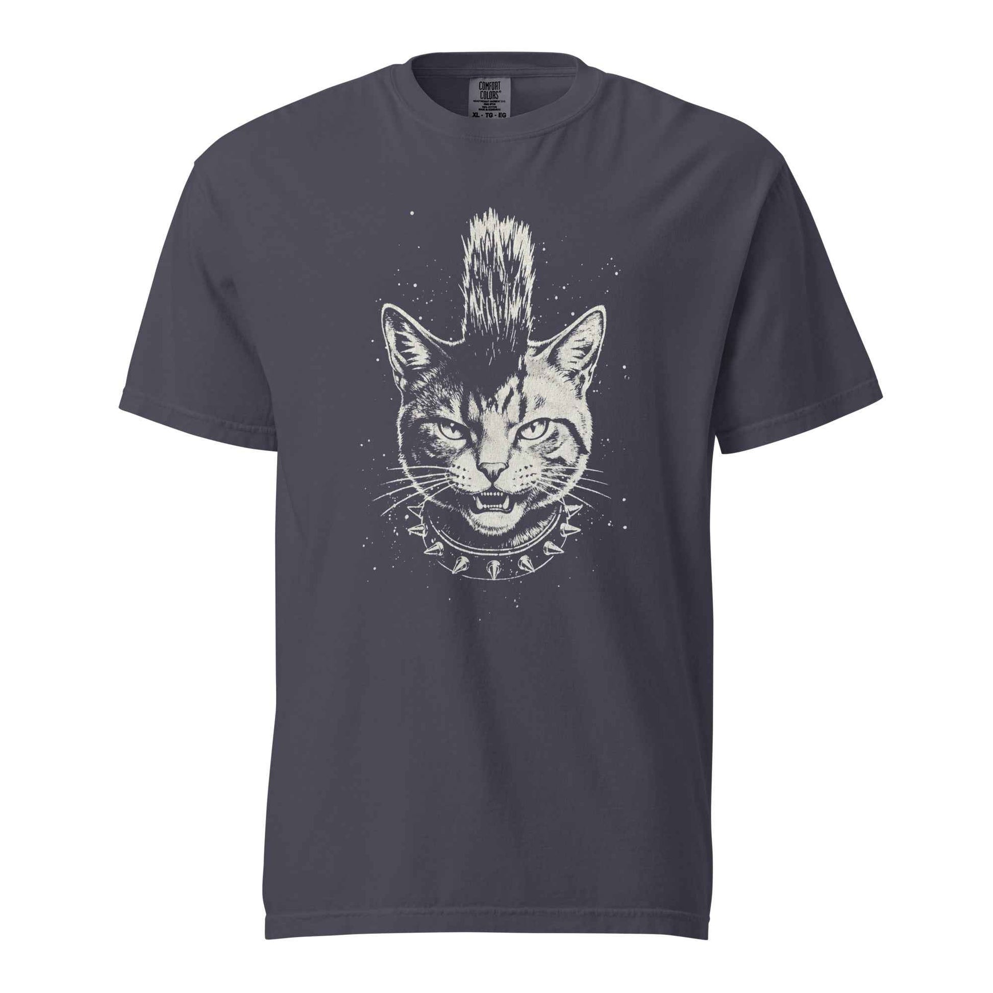 Punk Cat T-Shirt, Funny Mohawk Cat