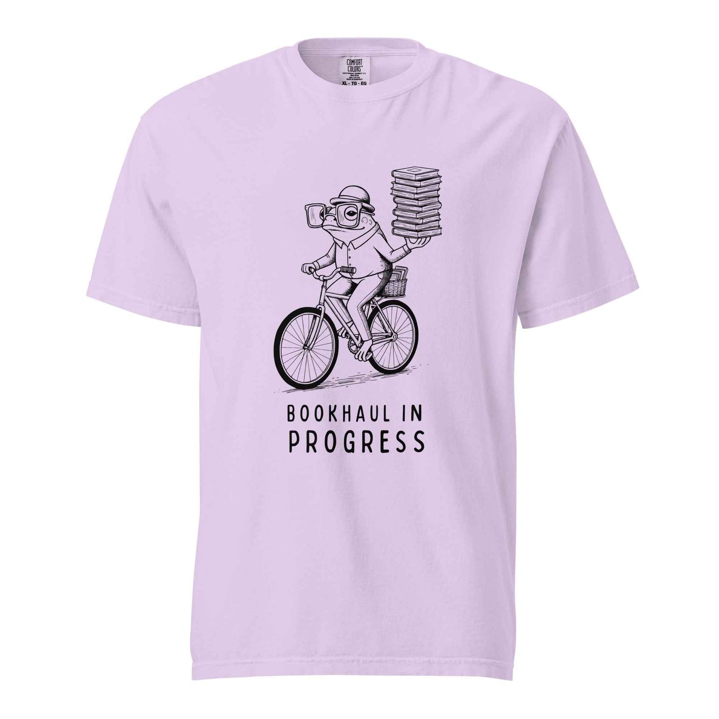 Bookhaul In Progress T-Shirt, Bookish Frog