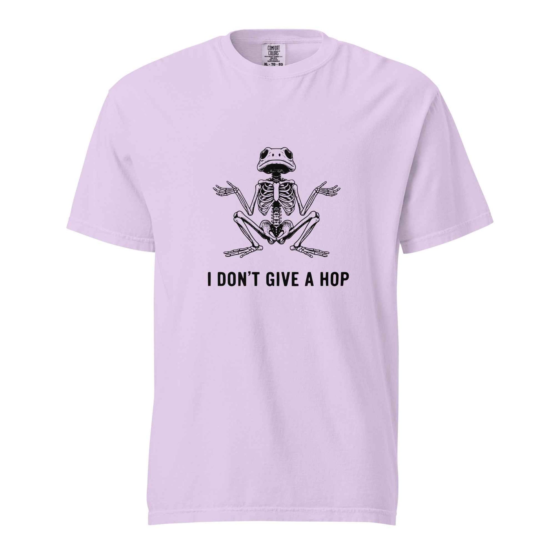 I Don’t Give a Hop Shirt, Funny Skeleton Frog Custom T Shirt