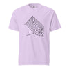 Minimalist Cat T-Shirt, Funny Stairs Line Art Tee