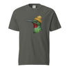 Hummingbird in a Beanie T-Shirt - Cute Bird Graphic Tee Pepper