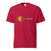 Cosmic Appetite - Sun Pac-Man Eating Planets - Unisex garment-dyed heavyweight t-shirt