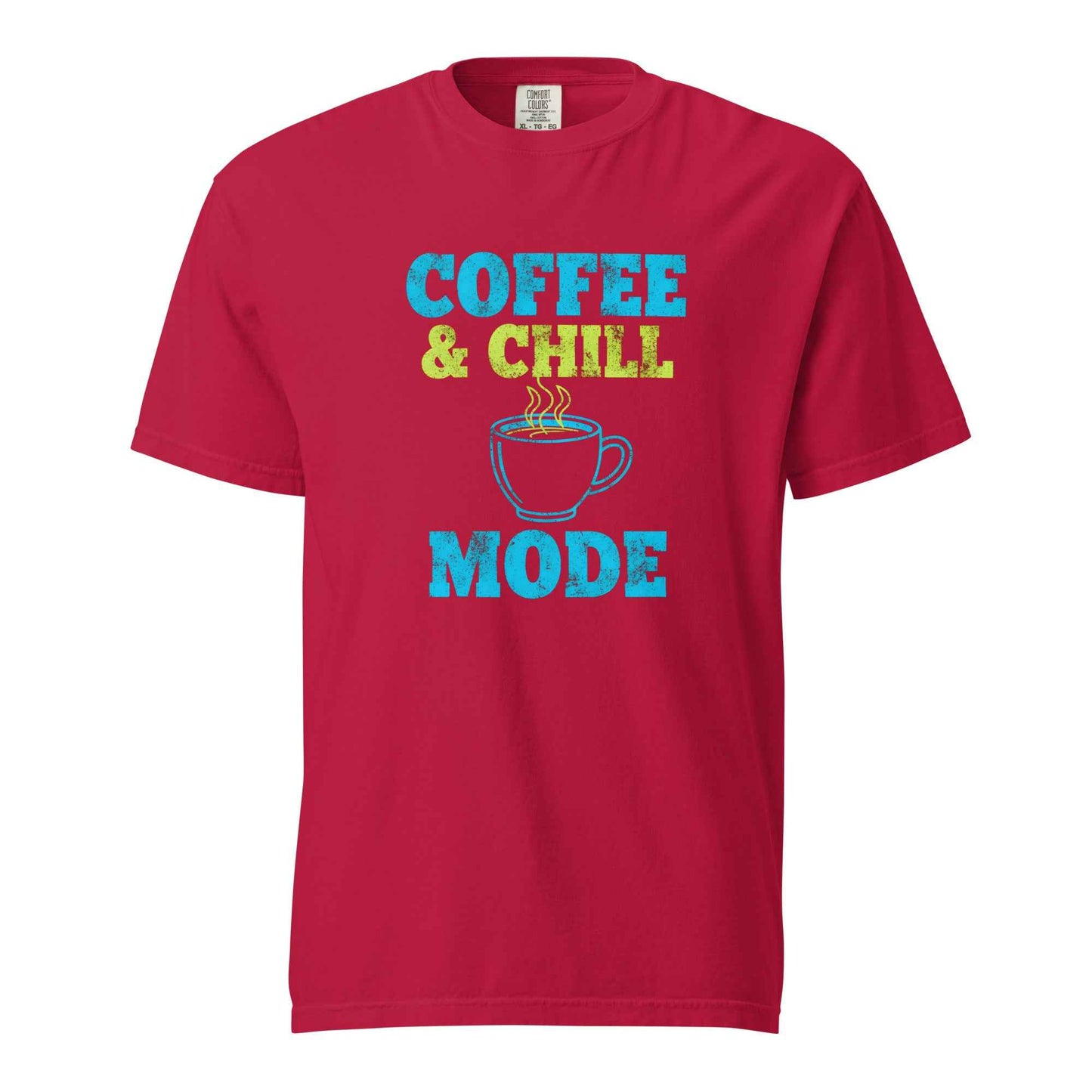 Coffee & Chill Mode T-Shirt, Funny Coffee Lover Shirt