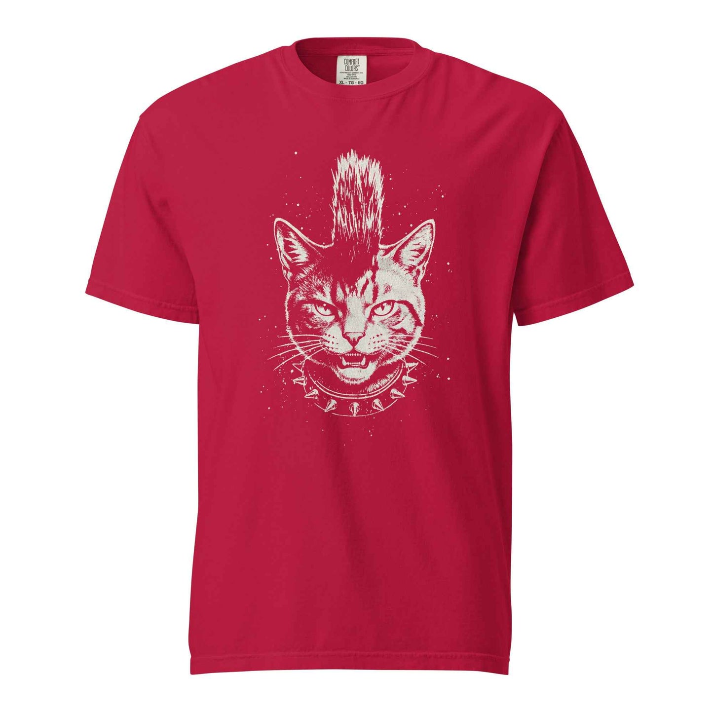 Punk Cat T-Shirt, Funny Mohawk Cat