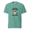 Seafoam green I Put My Book Down To Be Here grumpy cat book lover t-shirt - funny book lover grumpy cat shirt