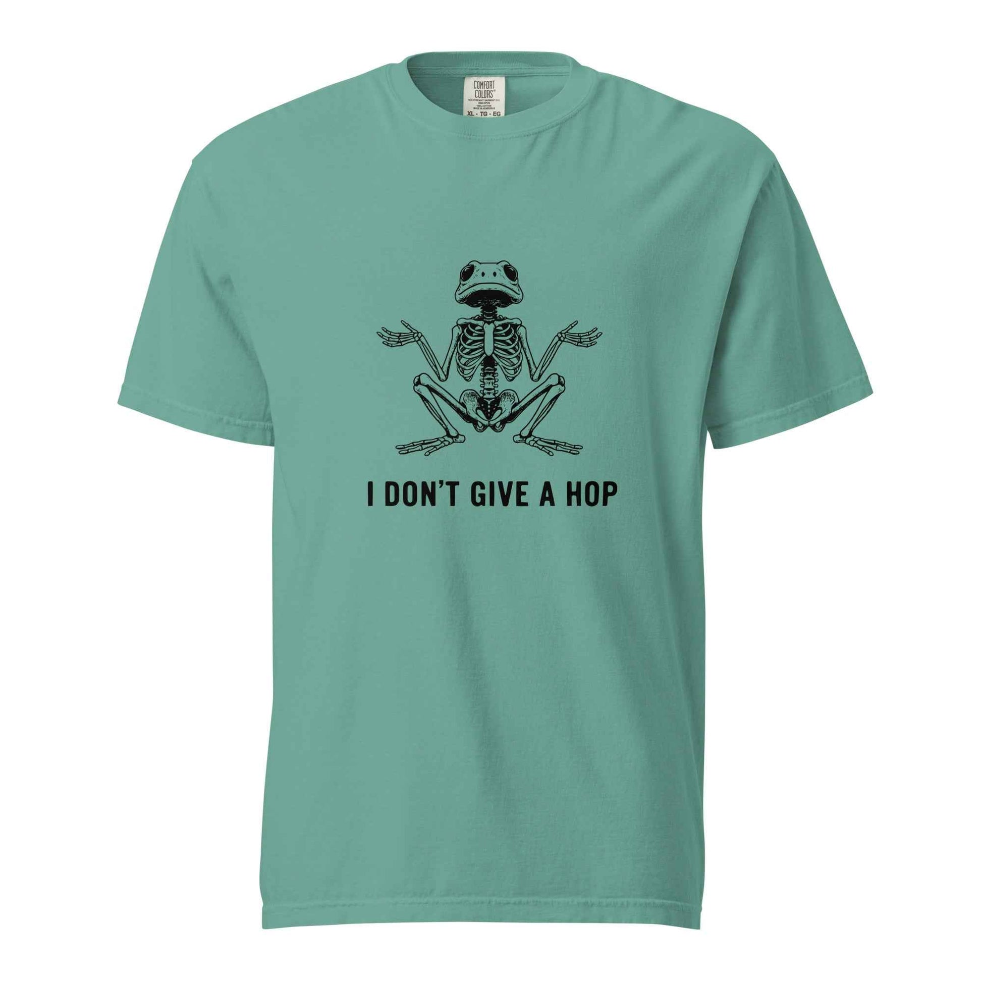 I Don’t Give a Hop Shirt, Funny Skeleton Frog Custom T Shirt