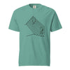 Minimalist Cat T-Shirt, Funny Stairs Line Art Tee