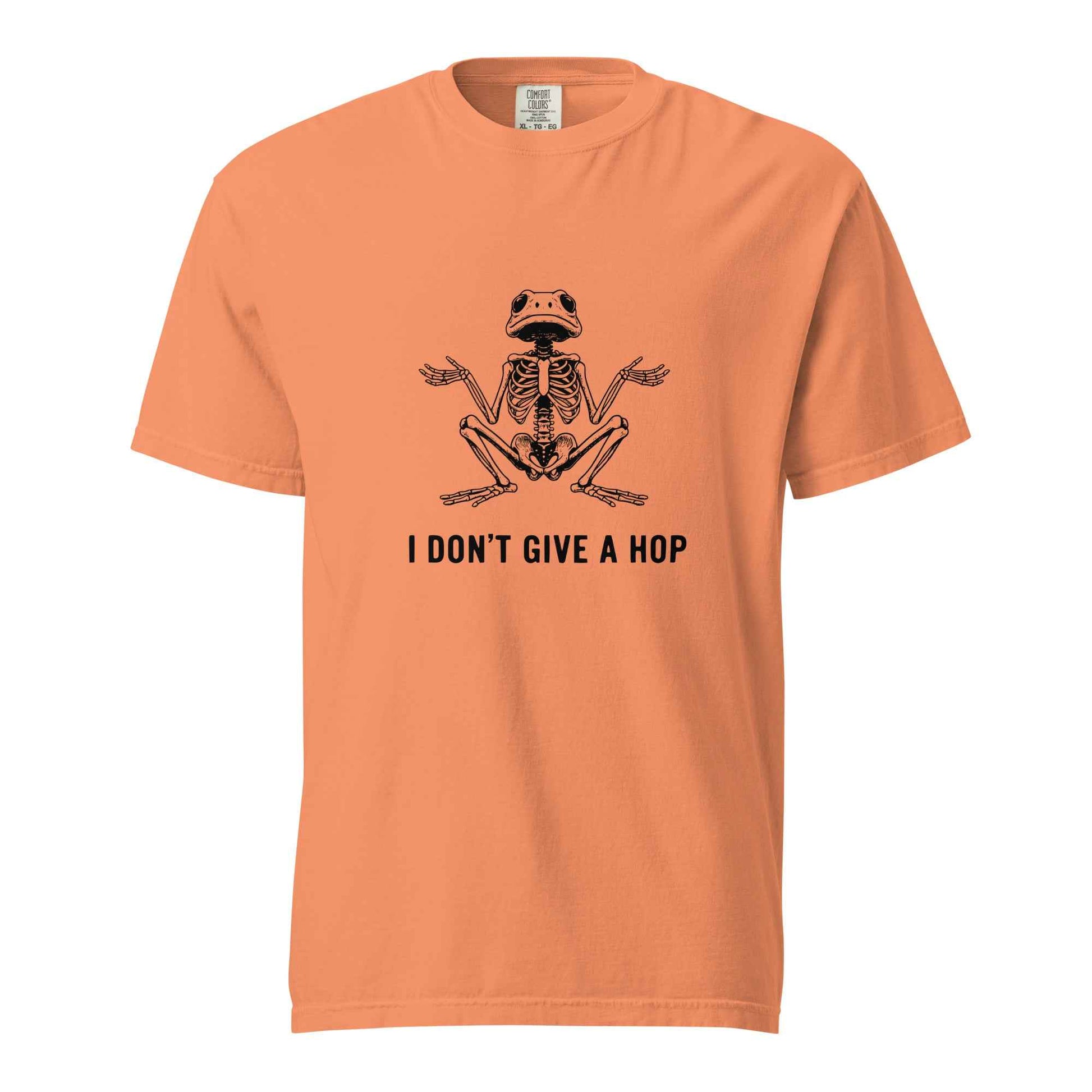 I Don’t Give a Hop Shirt, Funny Skeleton Frog Custom T Shirt