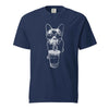 French Bulldog Bubble Tea T-Shirt - Cool Frenchie Graphic Tee True Navy