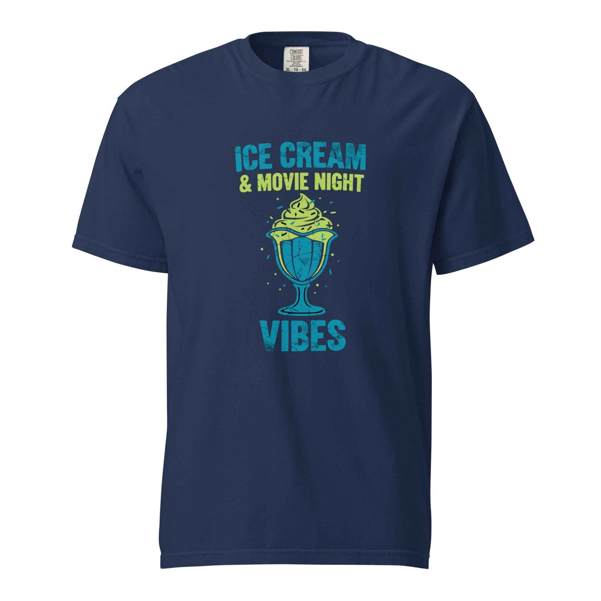 Ice Cream & Movie Night Vibes T-Shirt