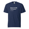 Funny Sorry I’m Late T-Shirt for Introverts