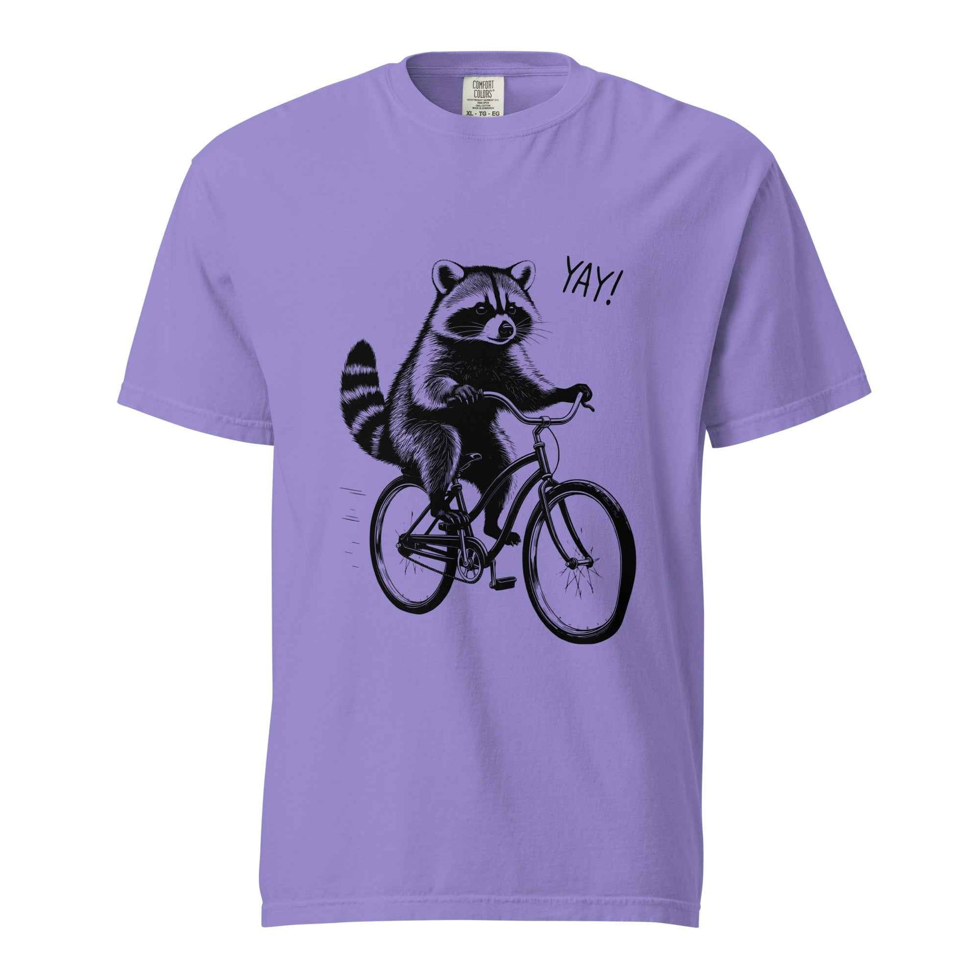 Funny Raccoon Bike Shirt, Cycling Raccoon Gift