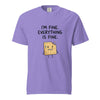 Funny Anxiety T-Shirt. I'm Fine. Everything Is Fine.