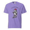 Off to Cause a Kerfuffle Funny Sloth Scooter T-Shirt Violet