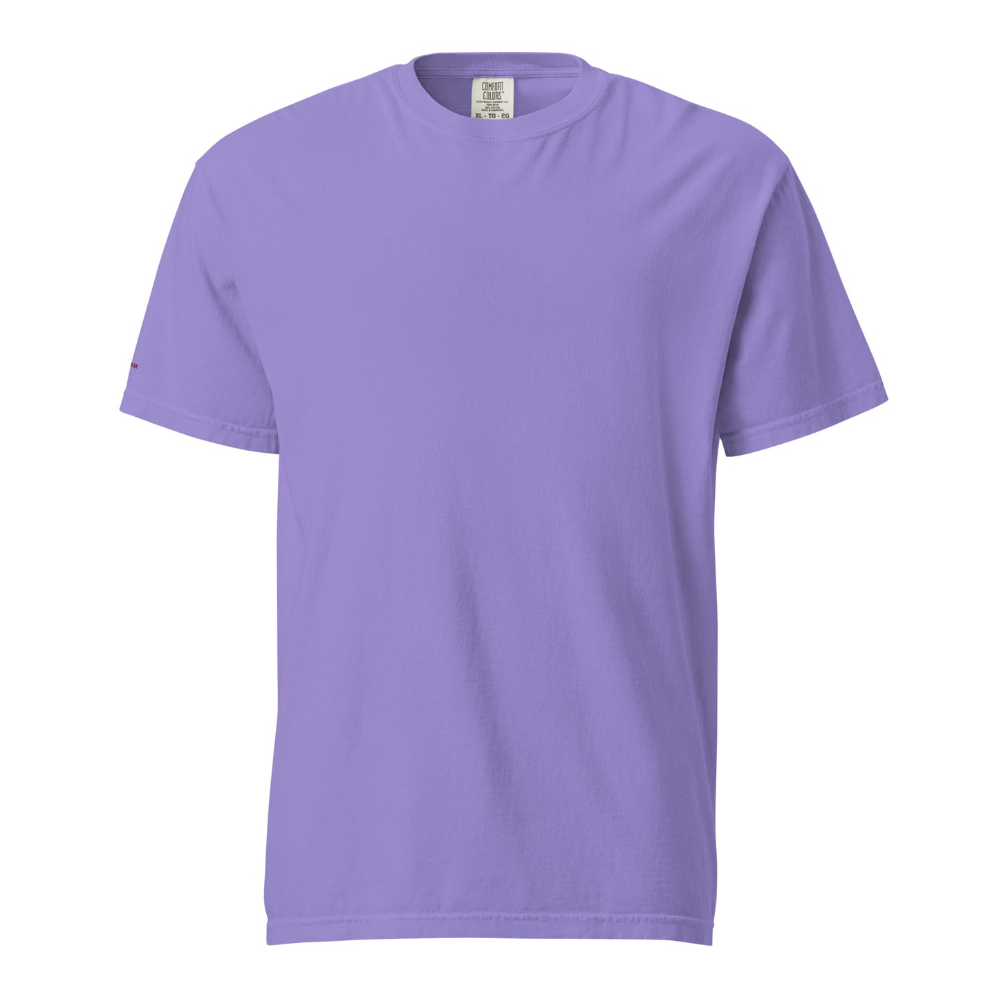 Purple t-shirt on a white background