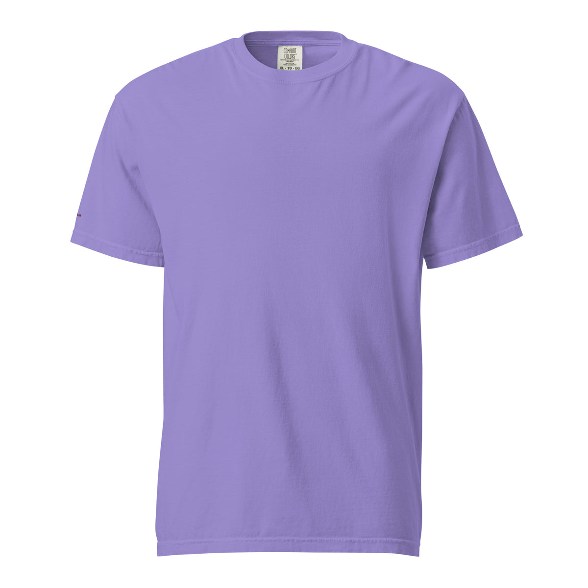 Purple t-shirt on a white background