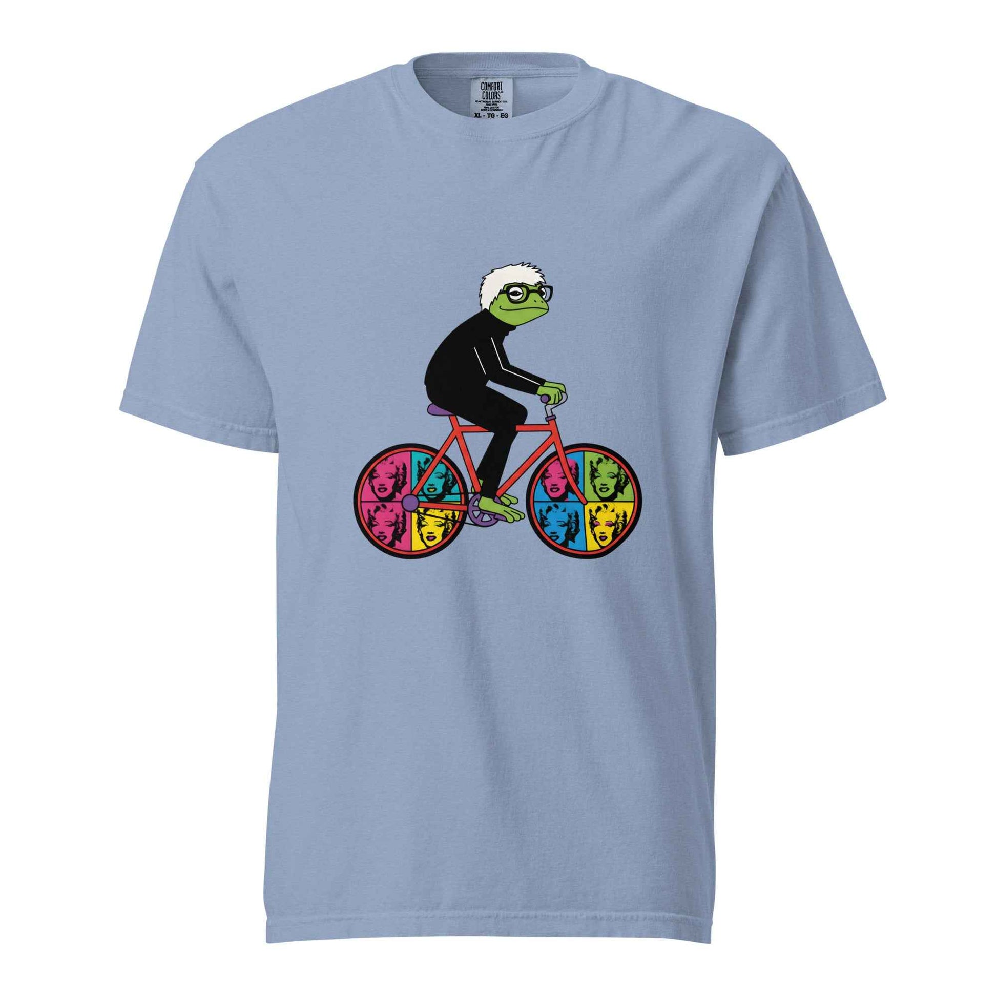 Andy Warhol-Inspired Frog Cyclist T-Shirt