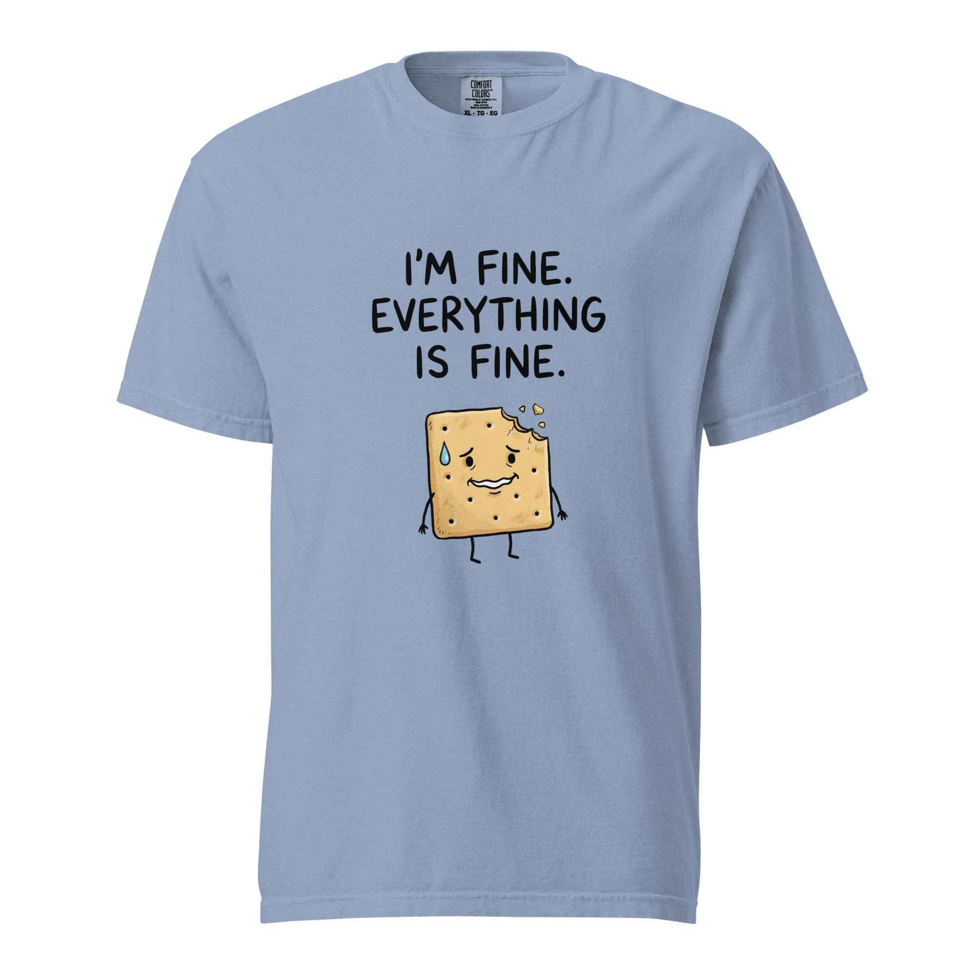 Funny Anxiety T-Shirt. I'm Fine. Everything Is Fine.