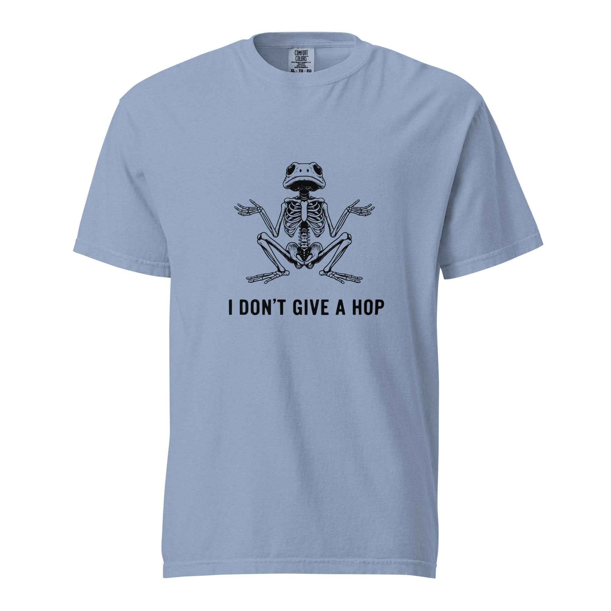 I Don’t Give a Hop Shirt, Funny Skeleton Frog Custom T Shirt