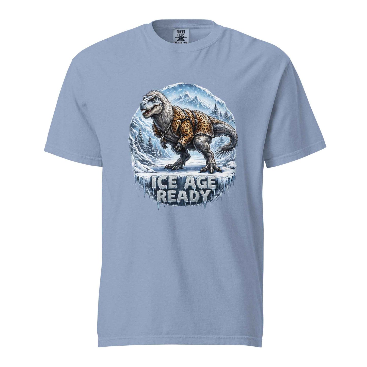 Ice Age Ready Yutyrannus T-Shirt. Feathered Dinosaur Graphic Tee
