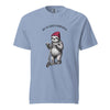 Off to Cause a Kerfuffle Funny Sloth Scooter T-Shirt Washed Denim